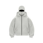 Sudadera unisex con capucha y protección facial integrada