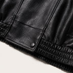 Veste bomber femme oversize à col montant et poches