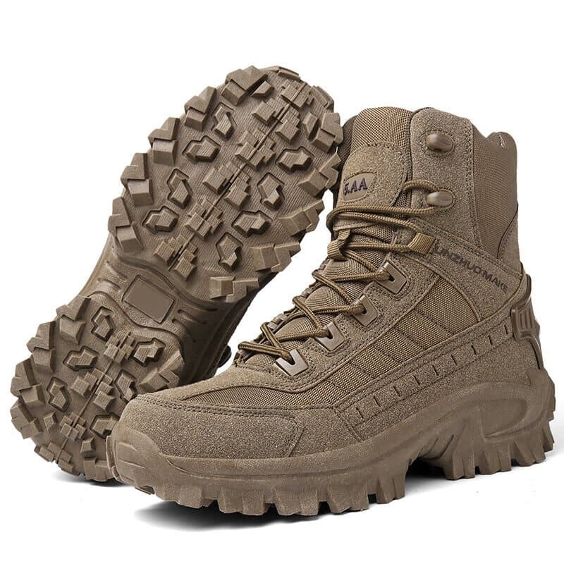Botas de trekking de homem de cano alto com atacadores