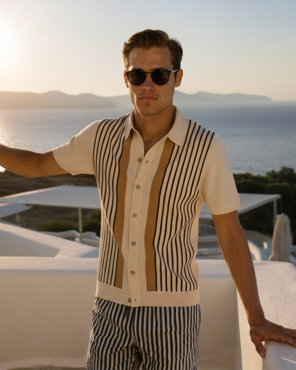 Polo donna in maglia con colletto