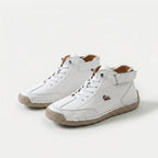 Zapatillas altas unisex con cordones y tira
