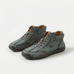 Zapatillas altas unisex con cordones y tira