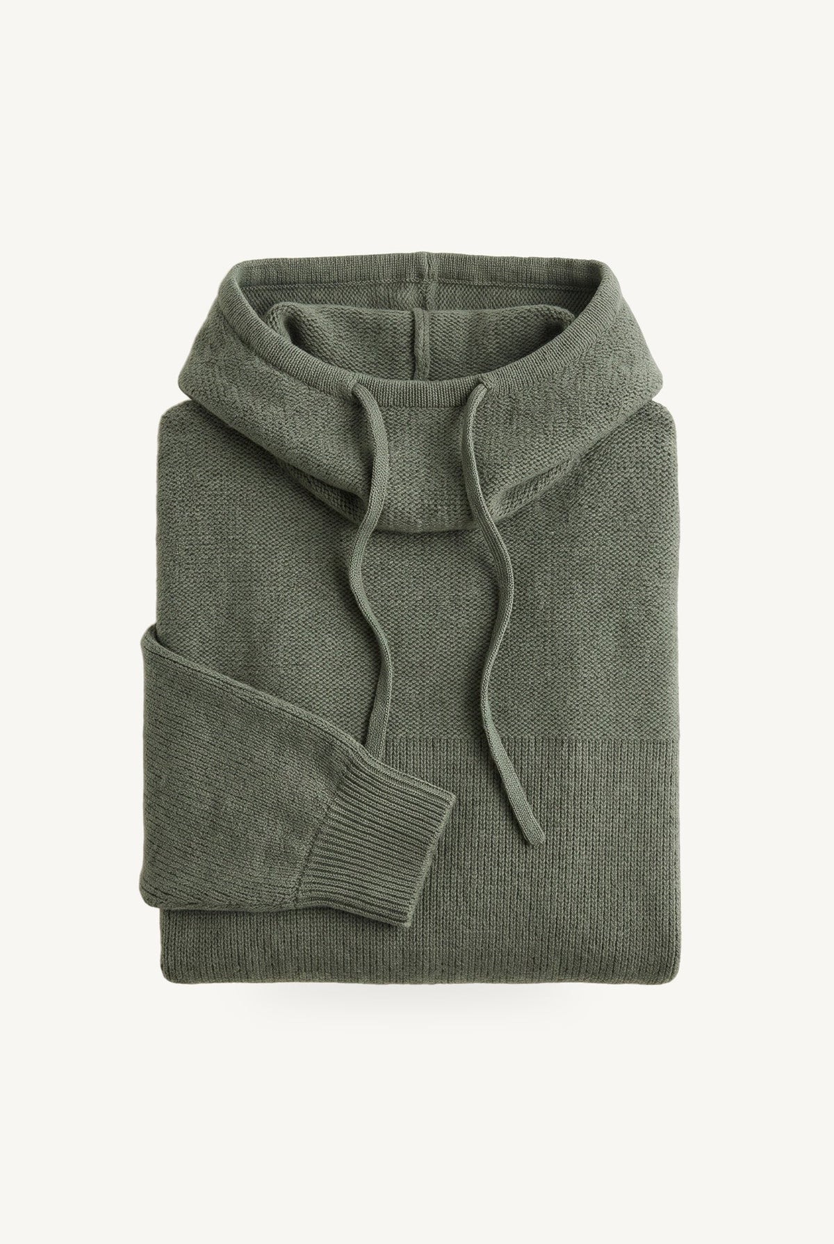 Strikket sweatshirt til damer med høj krave og lange ærmer
