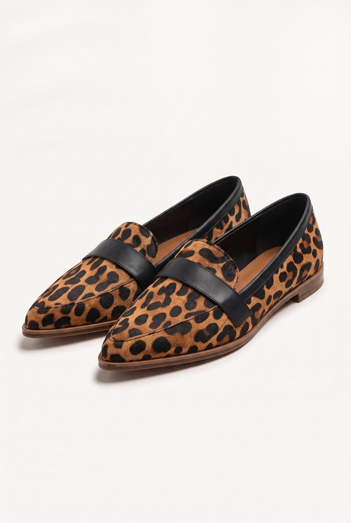 Scarpe basse donna mocassini con fascia e tacco basso