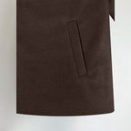 Chaqueta oversize de mujer marrón con cuello camisero