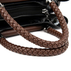 Borsa in pelle donna, tracolla regolabile, classica, compatta