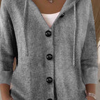 Cardigan donna in maglia tinta unita a maniche lunghe