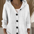 Cardigan donna in maglia tinta unita a maniche lunghe