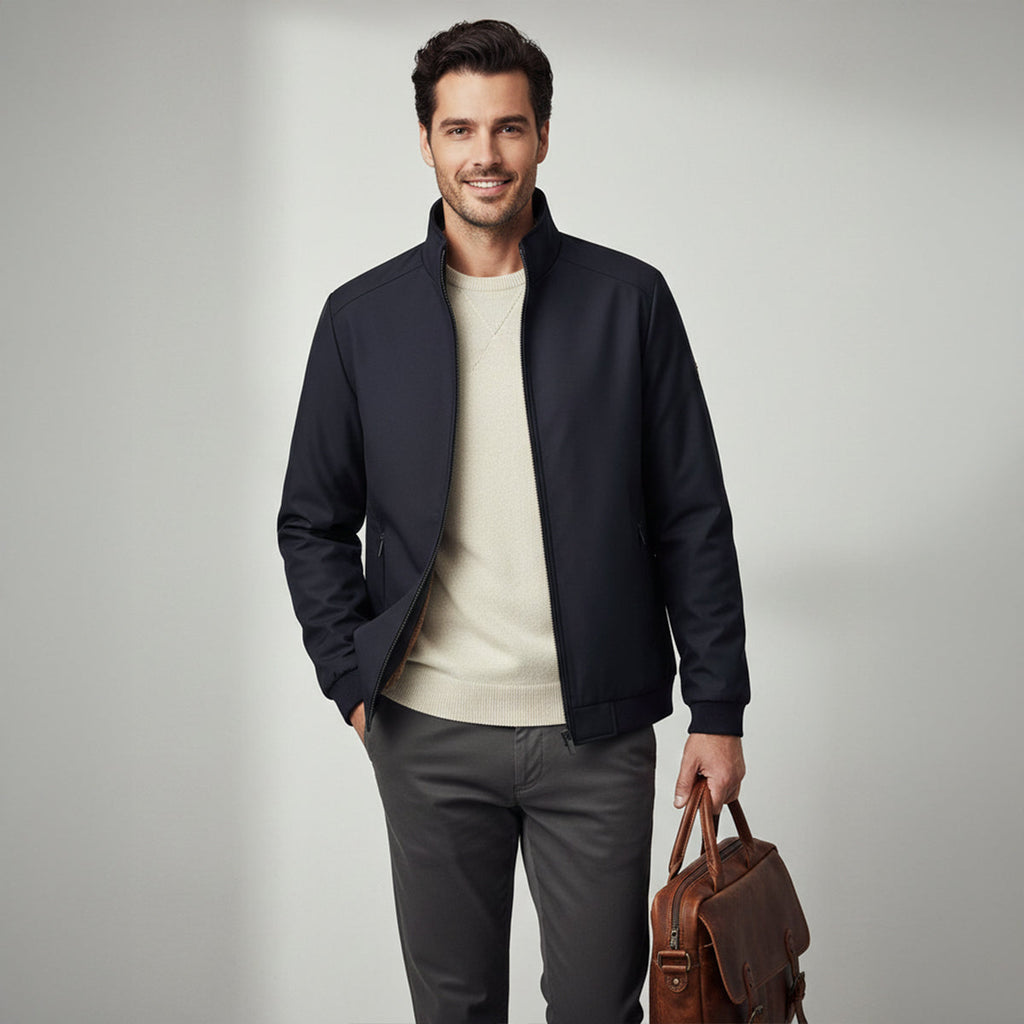 Veste homme matelassée à capuche, doublure polaire