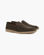 Loafers unisex med dekorativ rem og flad sål