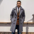 Manteau homme croisé à revers, manches longues