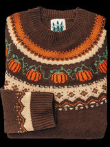 Motif Fair Isle citrouilles